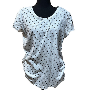 Style & Co White Essential Tee Short Sleeve Large NWT